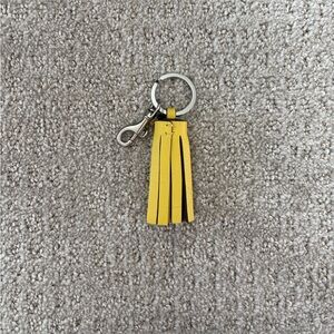 NWOT Coach Leather Tassel Keychain